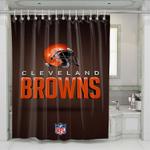 cleveland browns nfl logo 3 shower curtains 0