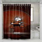 cleveland browns retro shower curtains 0