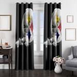 cloud moon star steelers football window curtain 0