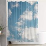 clouds shower curtain 0