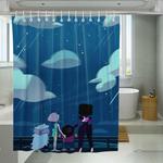 cloudy night steven universe shower curtains 0