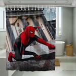 cloudy spiderman far from home shower curtains 0