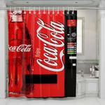 coca cola machine shower curtains 0
