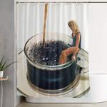 coffee shower curtain 0