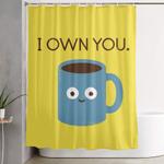 coffee talk shower curtain 0