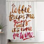 coffee wine c brown magenta ombr shower curtain 0