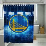 coldest logo golden state warriors shower curtains 0