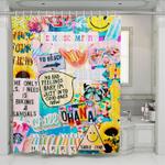 collage pop tumblr shower curtains 0