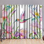 color hummingbird floral blackout curtains spring vibe home decoration blackout window curtains 100 polyester 41 7 107 9 0