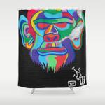 color monkey fam number a shower curtain 0