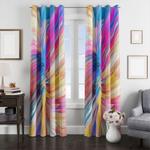 color rainbow explode pattern window curtain 0
