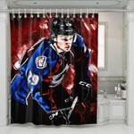 colorado avalanche mckinnon shower curtains 0