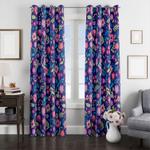 colorful flowers pattern theme window curtain 0