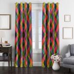colorful multiple exposure square window curtain 0