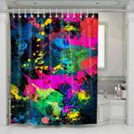 colorful spark shower curtains 0