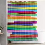 colorful stripes 1 shower curtain 0
