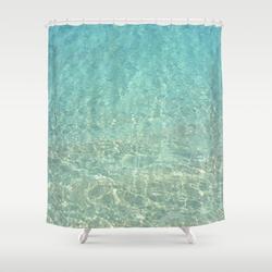 Colors Of The Sea Water - Clear Turquoise Shower Curtain Set For Bathroom Decor Gift For Friends
