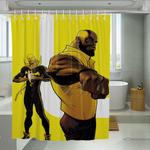 comic character iron fist shower curtains 0