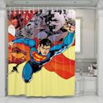 comic superman shower curtains 0