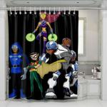 comic teen titans shower curtains 0