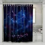 connect the dots deep genetics shower curtains 0