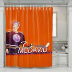 connor mcdavid hockey player nhl shower curtains 0