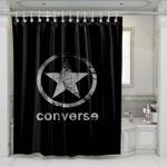 converse rock texture shower curtains 0
