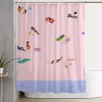 coogee beach shower curtain 0