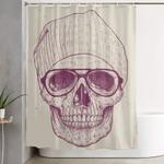 cool skull shower curtain 0