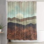 copper ground shower curtain 0