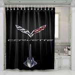 corvette c7 shower curtains 0