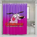 courage the cowardly dog plush shower curtains 0