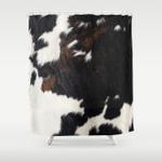cowhide farmhouse decor shower curtain 0