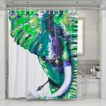 crayon elephant shower curtains 0