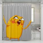 crazy face jack adventure time shower curtains 0