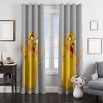 crazy face jack adventure time window curtains 0