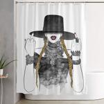 creole queen bey shower curtain 0