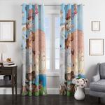 crossover spirited away and ghibli window curtains 0