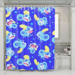 crying species blue pokemon shower curtains 0