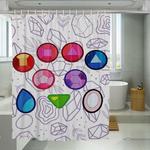 crystal enamel steven universe shower curtains 0