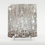 crystals and light shower curtain 0