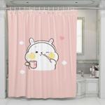cute animal cartoon shower curtains 0