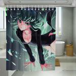 cute blast one punch man shower curtains 0