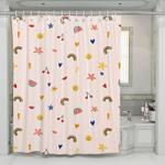 cute emoticon stuff pattern shower curtains 0