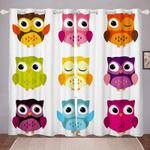 cute owl blackout curtain owl cartoon window curtain owl blackout curtain cute decoration for house blackout window curtains 100 polyester 41 7 107 9 0