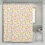 cute pet cartoon korean shower curtains 0