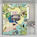 cutest finn adventure time shower curtains 0