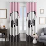 cutest panda we bare bears window curtains 0