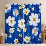 daisy flower painting window curtains flower spring season bloom blackout window curtains 100 polyester 41 7 107 9 0