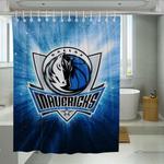 dallas mavericks shining logo shower curtains 0